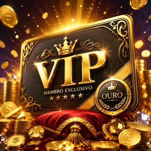 Cartão premium de membro VIP com detalhes dourados